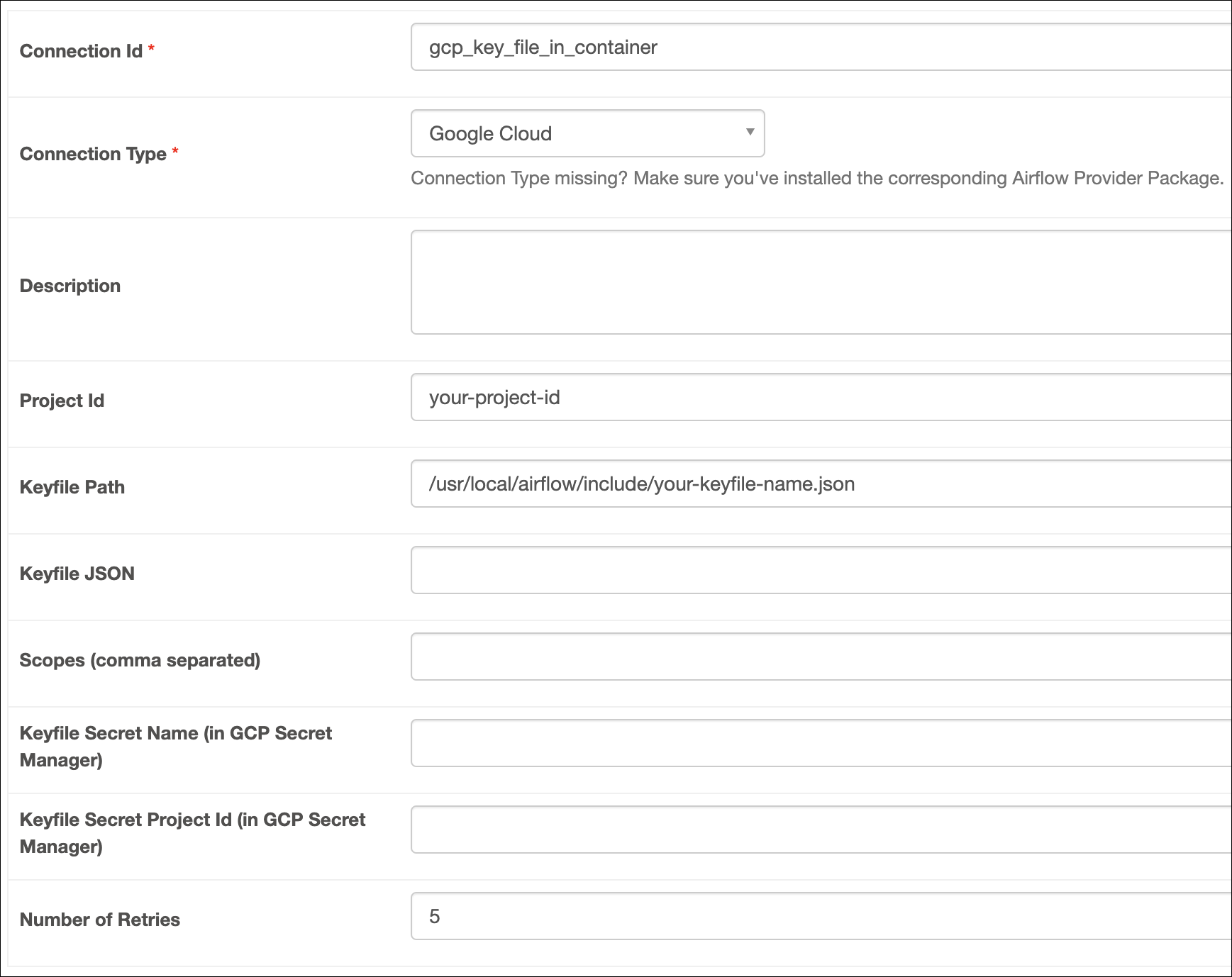 gcp-connection-key-in-airflow-container