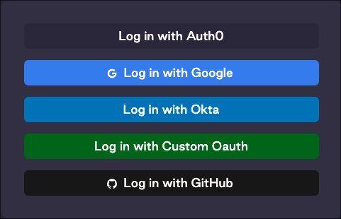 Custom login button on the Astronomer login screen