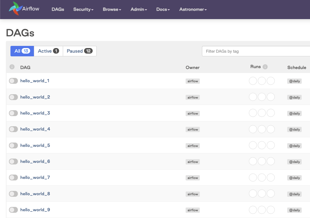 DAGs from Variables in the Airflow UI