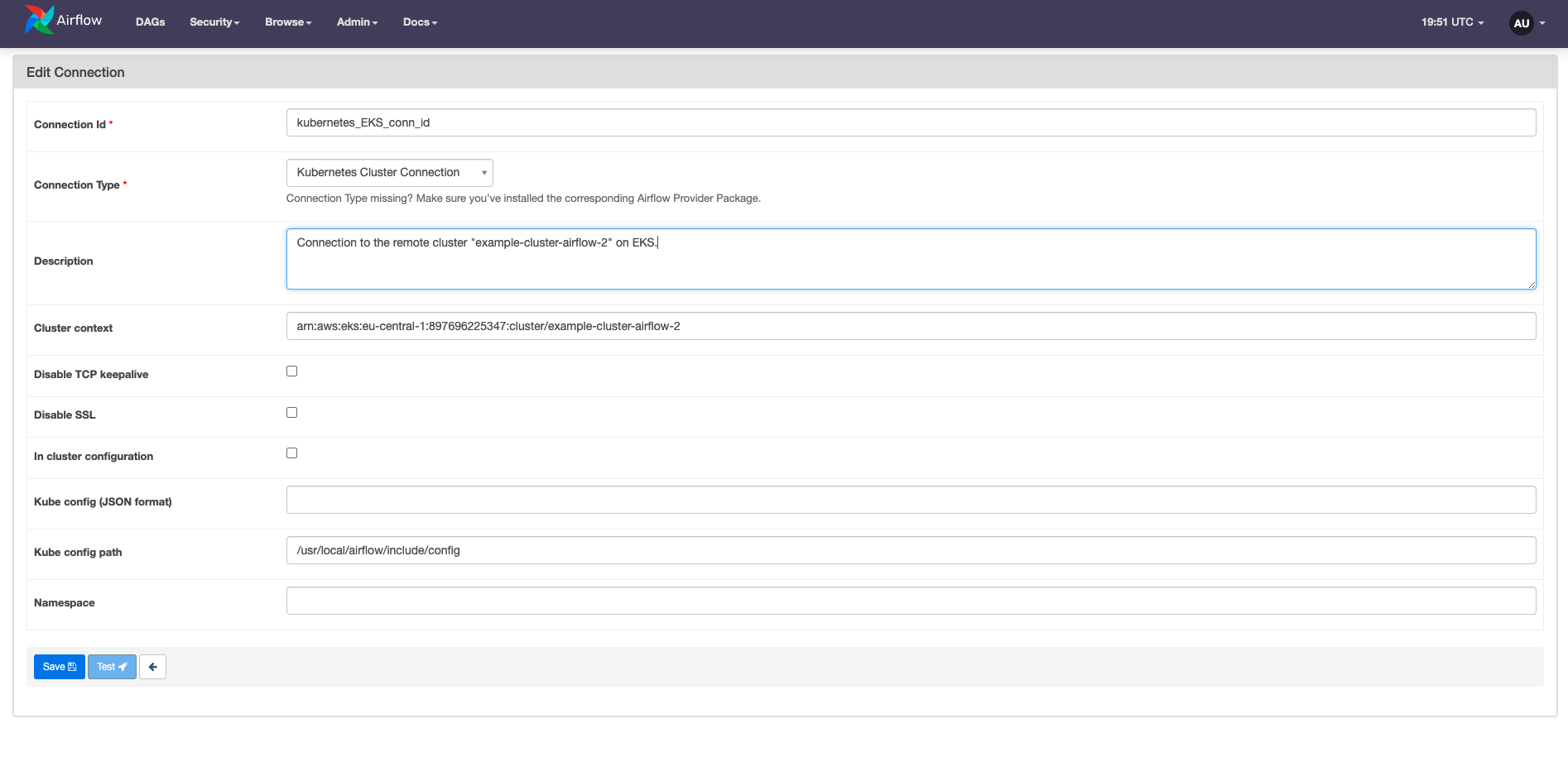 Kubernetes Cluster Connection