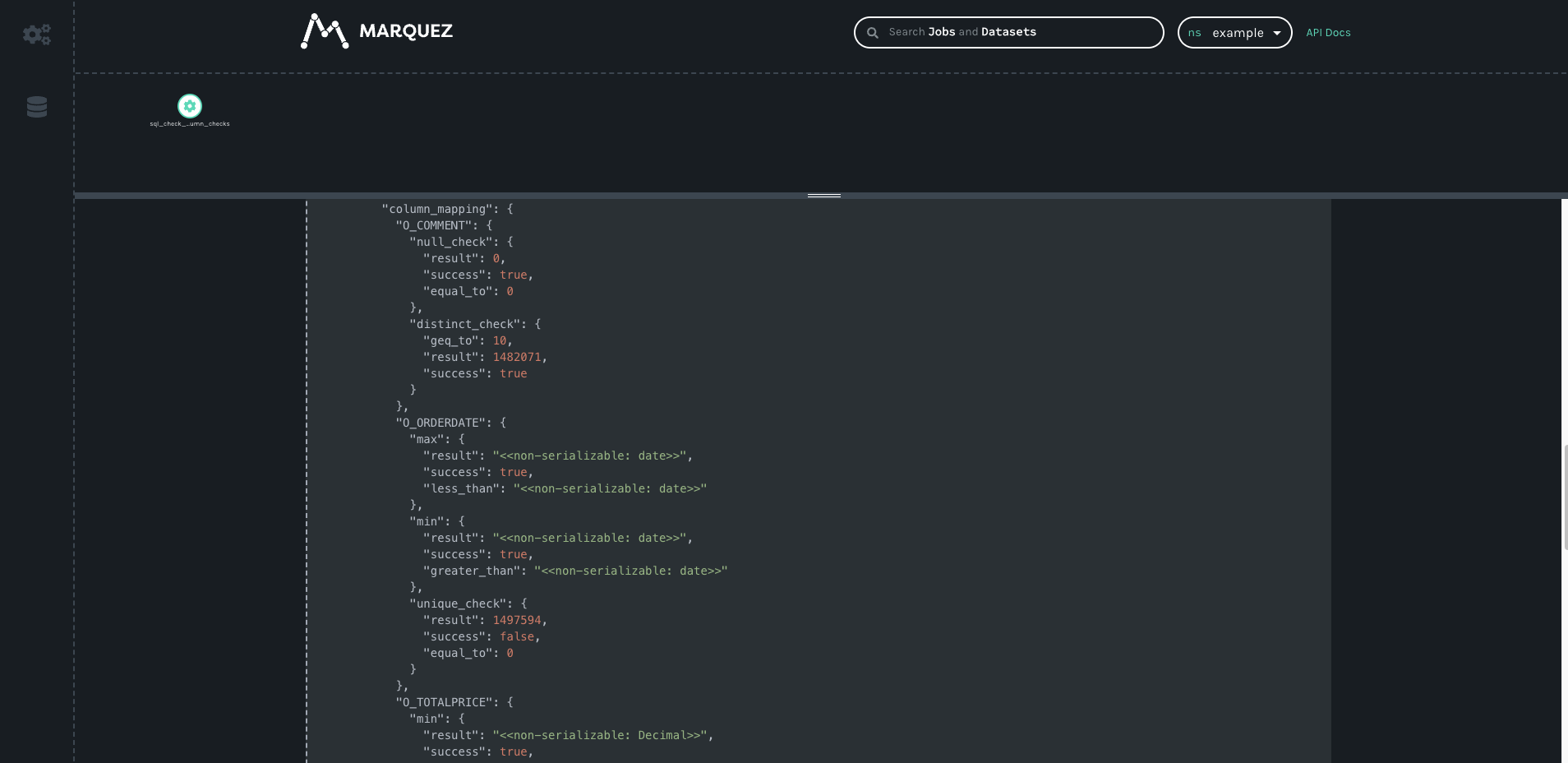 Marquez SQLColumnCheckOperator