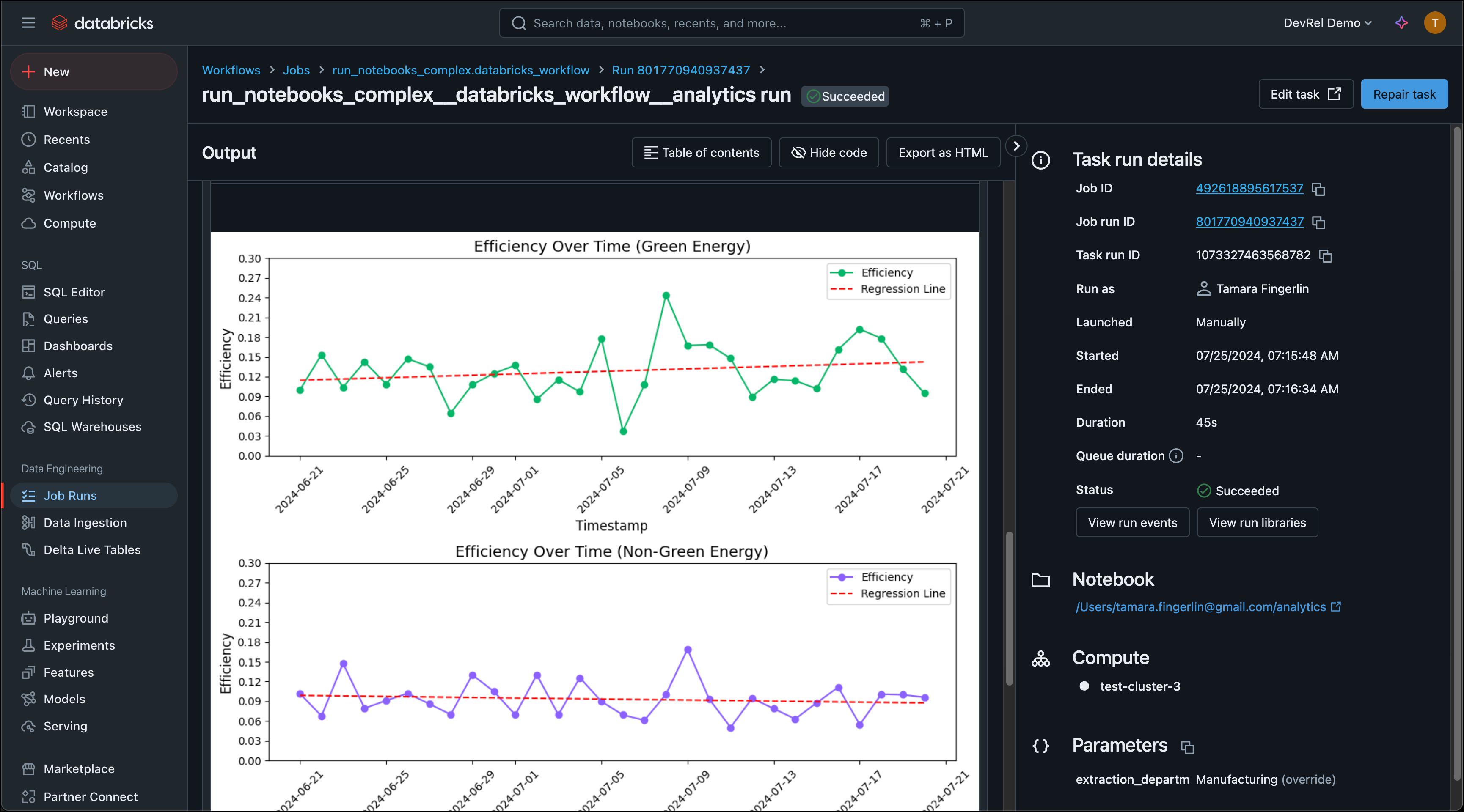 DAG graph screenshot